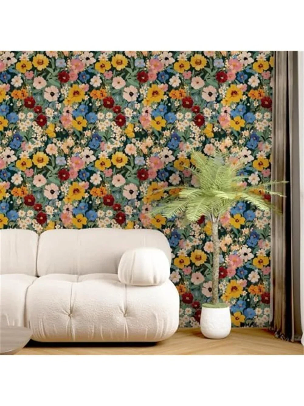 Boho Floral Peel Stick Wallpaper Self Adhesive Contact Paper Waterproof Vinyl